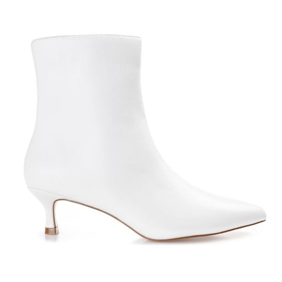 Journee Collection Women's Arely Kitten Heel Pointed Toe Dress Booties - NEW - Picture 2 of 9